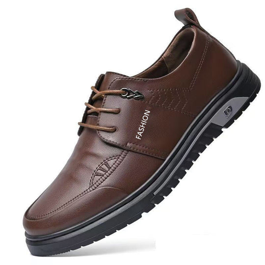 Herren Elegante Schnürschuhe aus hochwertigem Leder mit rutschfester Sohle