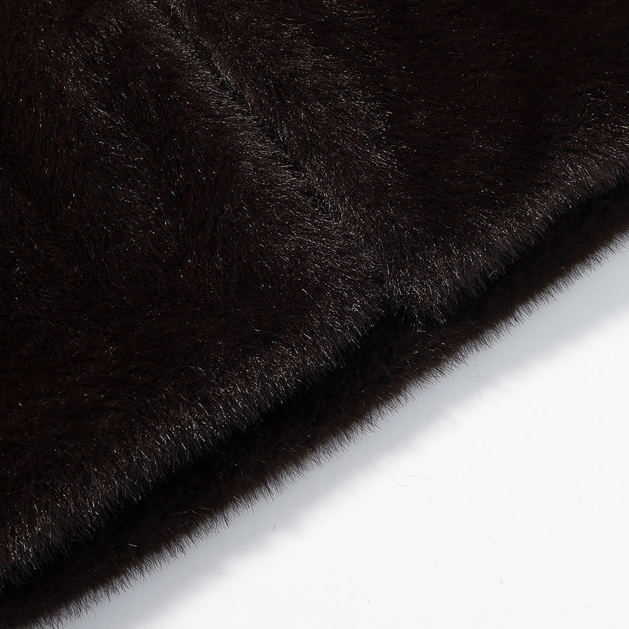 Damen Kurzgeschnittener Kunstfell-Bolero mit 3/4-Ärmeln Shop Nory