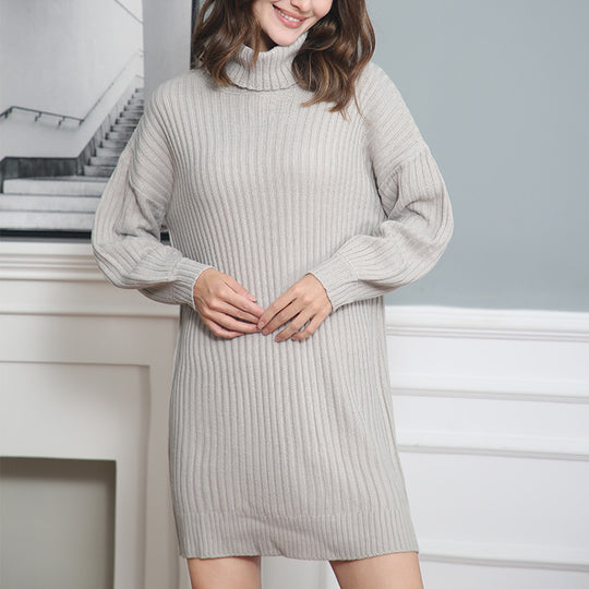 Damen Gerippter Rollkragen-Tunika mit kastigem Oversize-Schnitt Shop Nory