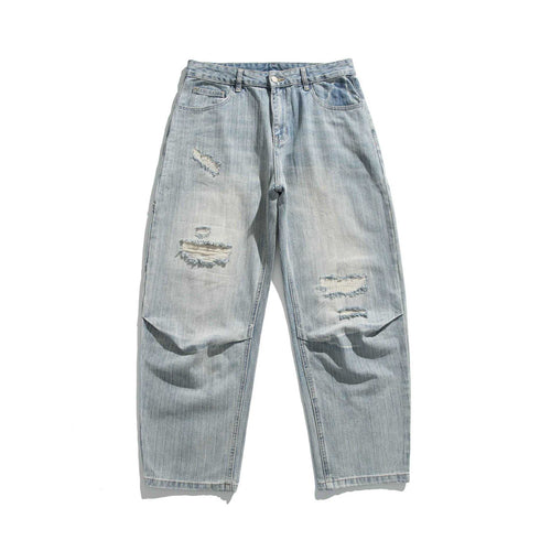 Herren Lässige Straight‑Leg Jeans mit Destroyed‑Details und mittelhoher Leibhöhe Shop Nory
