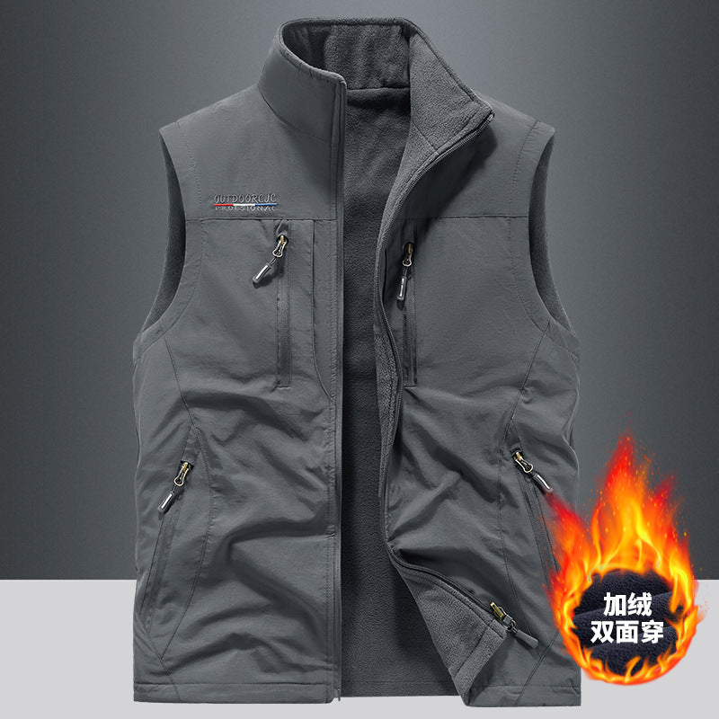 Herren Outdoor-Utility-Anglerweste mit atmungsaktivem Meshrücken und multifunktionalen Taschen Shop Nory