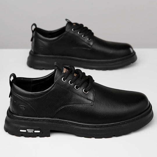 Herren Premium-Lederschnürschuhe mit ergonomischer Fußbett