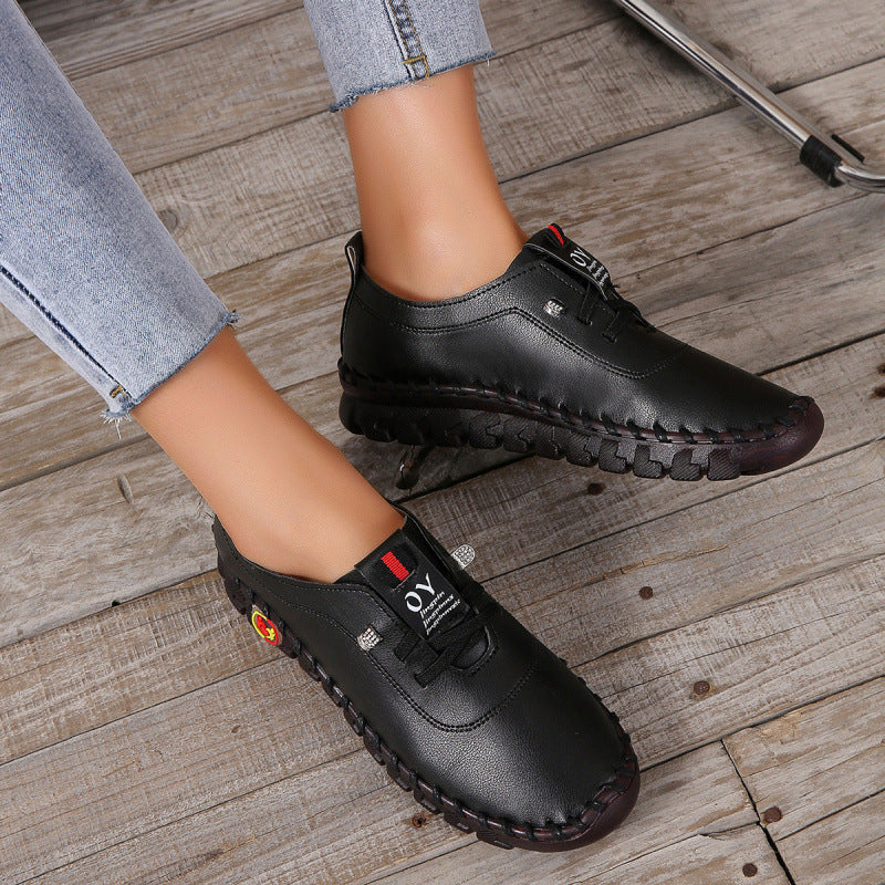 Damen handgenähter Komfort-Mokassin mit flexibler Profilsohle und gepolsterter Innensohle Shop Nory
