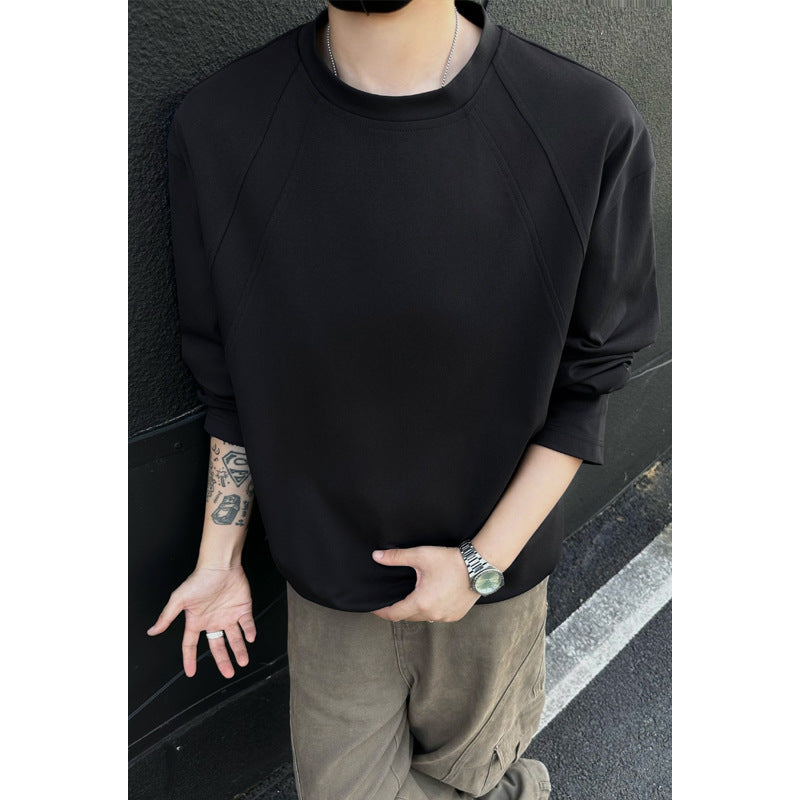 Herren Oversize Rundhals‑Sweatshirt mit Raglanärmeln und cleanem Minimaldesign Shop Nory