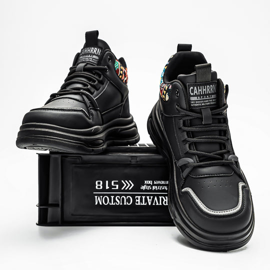 Herren hochgeschnittene Streetstyle-Sneaker mit Luftkapsel-Zwischensohle und tribal-gepolsterter Knöchelmanschette Shop Nory