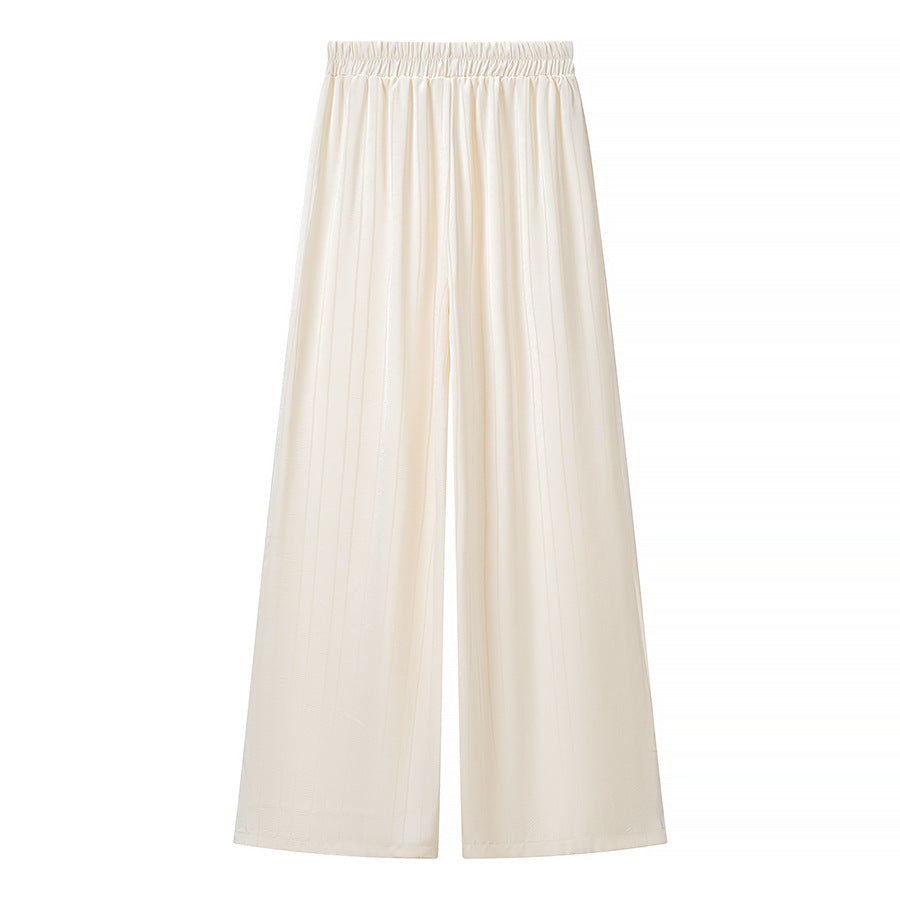 Damen Plissierte Palazzo-Hose aus veganem Lederimitat mit hohem Bund Shop Nory