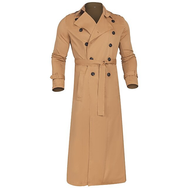Herren eleganter Trenchcoat mit hochwertiger Verarbeitung und durchgehendem Futter