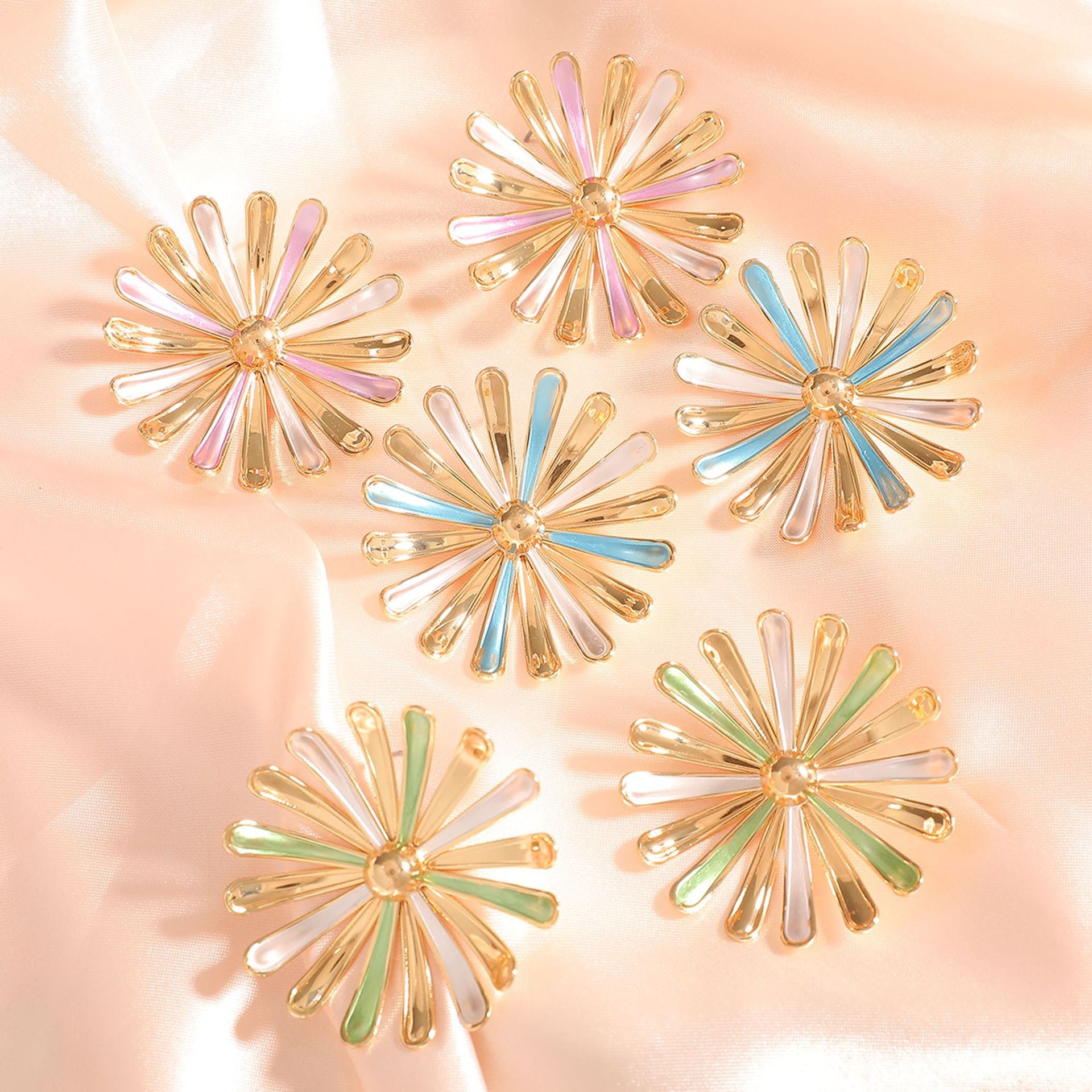 Damen Ohrringe im floralen Sonnenblumen-Design Shop Nory
