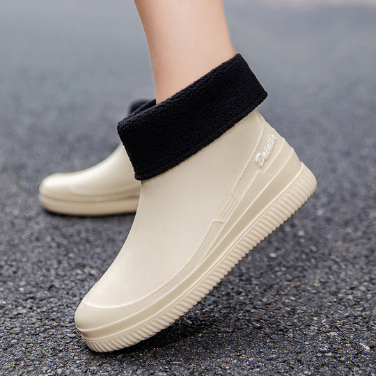 Damen Wasserdichte Kurzschaft-Gummistiefelette mit stoßdämpfender EVA-Sohle Shop Nory