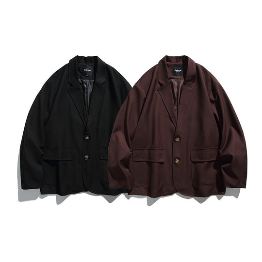 Herren Oversize-Sakko im Boxy-Cut mit aufgesetzten Pattentaschen und leichter Fütterung Shop Nory