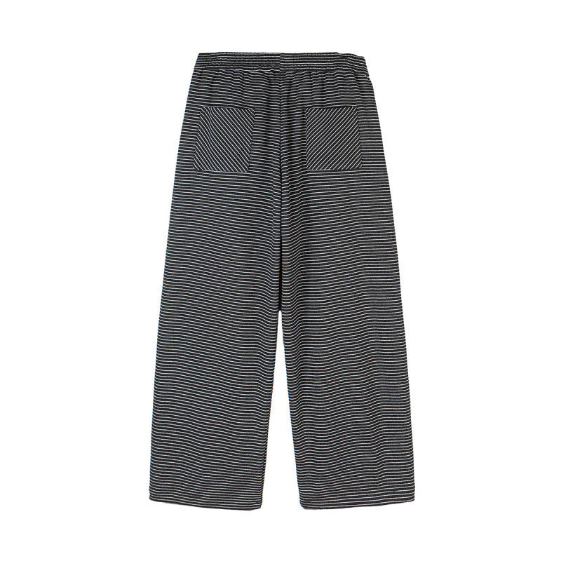 Damen Culotte-Hose mit weitem Bein, hohem Bund und feinem Streifenmuster Shop Nory