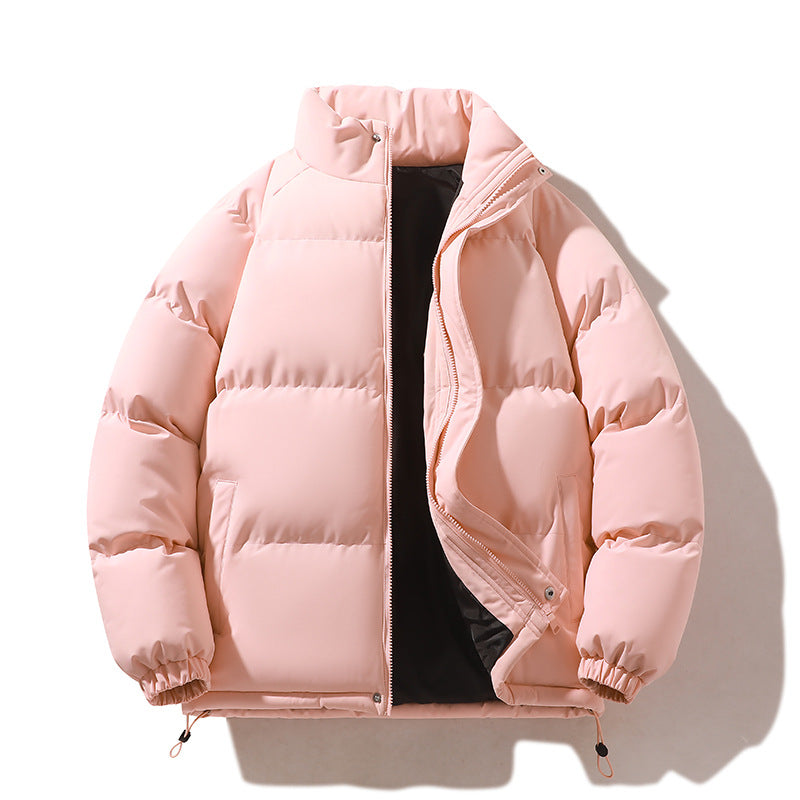 Unisex Wattierte Steppjacke aus Daunenimitat mit hohem Kragen und Kordelzug Shop Nory