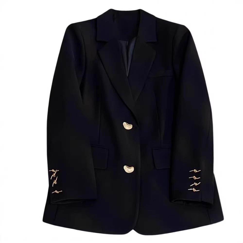 Damen Eleganter Blazer mit goldenen Details Shop Nory