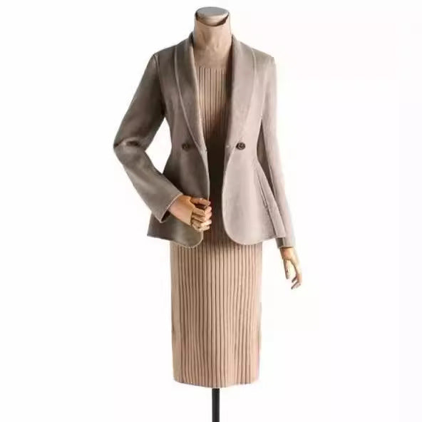 Damen Eleganter Wolle Blazer Shop Nory