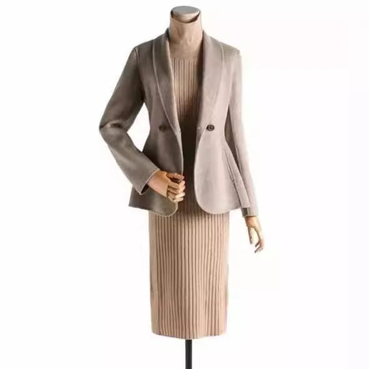 Damen Eleganter Wolle Blazer Shop Nory