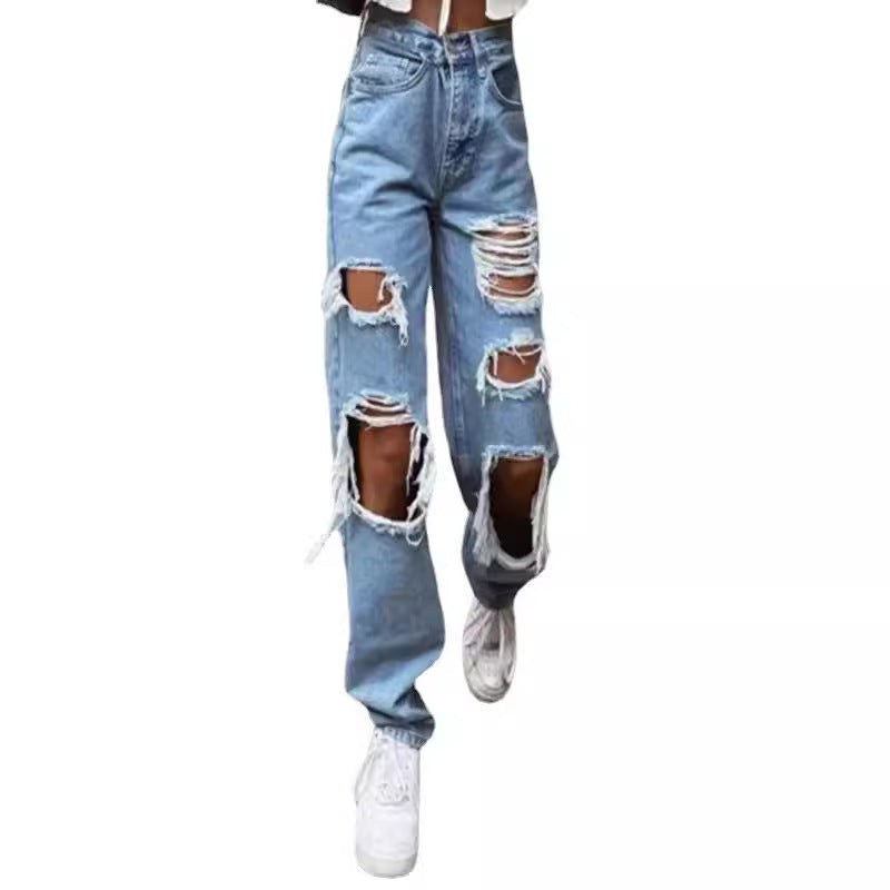 Damen Destroyed Jeans
