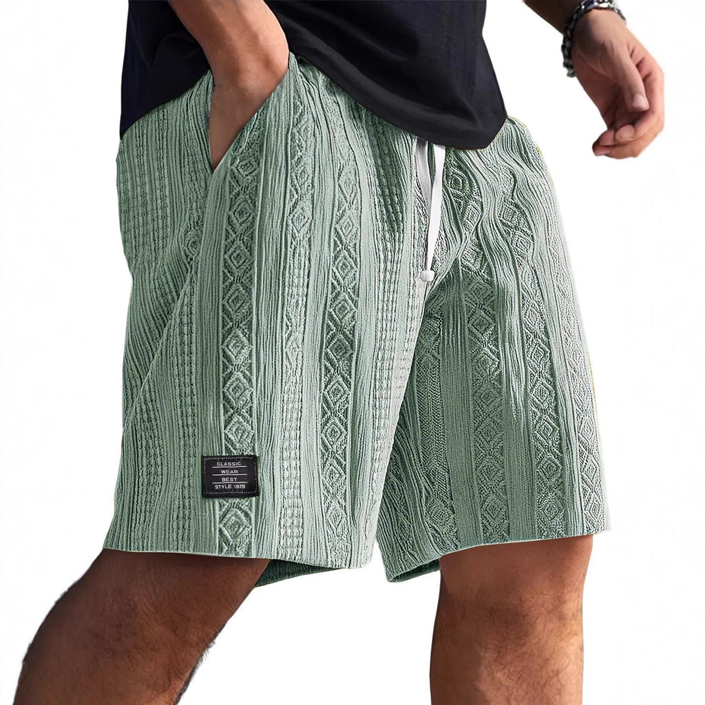 Herren Stilvolle Freizeithosen im lässigen Strickdesign