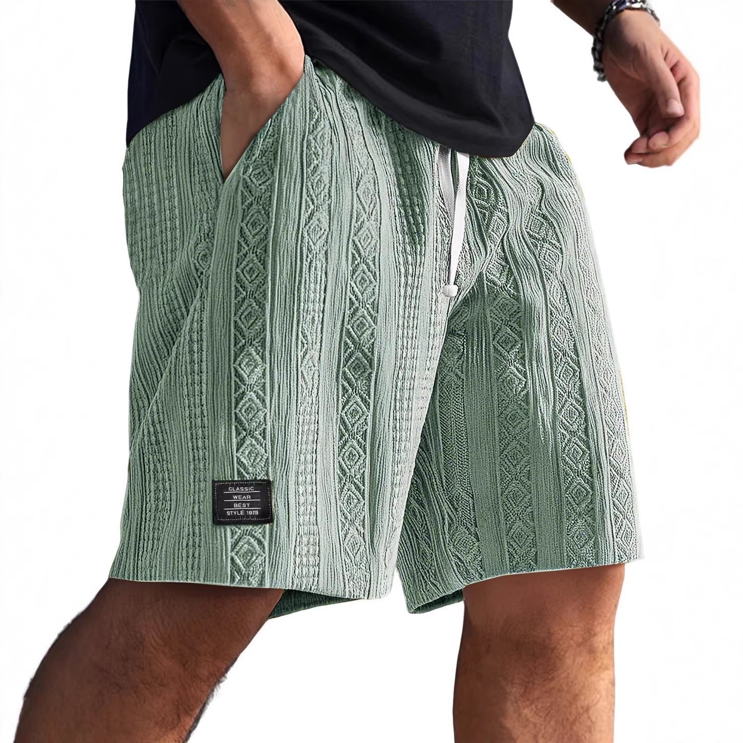 Herren Stilvolle Freizeithosen im lässigen Strickdesign
