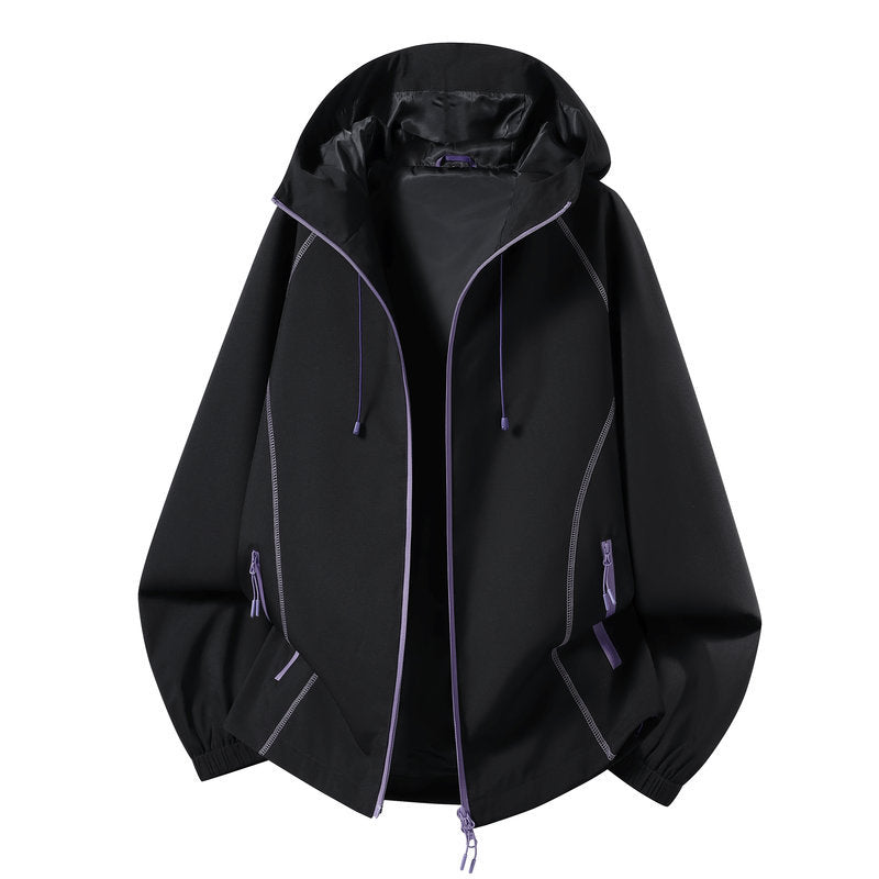 Damen Leichte Sportjacke mit Kapuze Shop Nory
