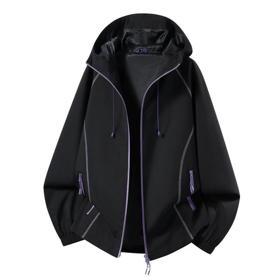 Damen Leichte Sportjacke mit Kapuze Shop Nory