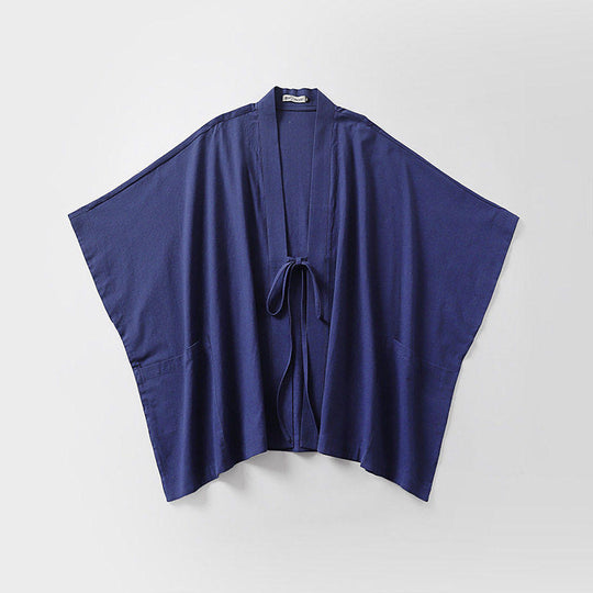 Damen Oversize Kimono-Cardigan mit Bindegürtel und Eingrifftaschen Shop Nory