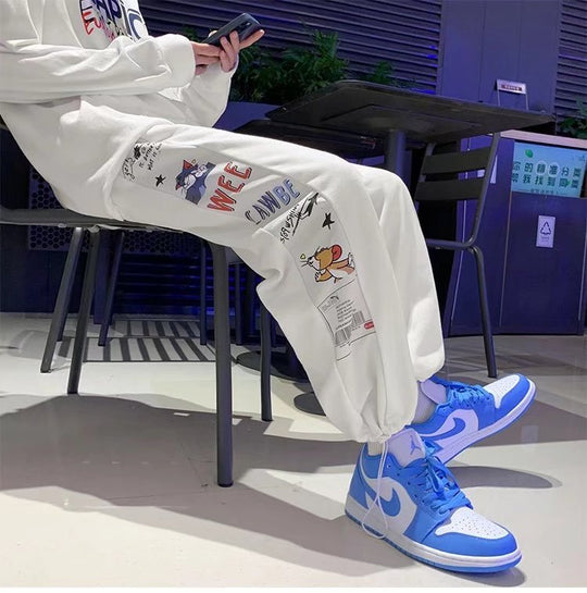 Damen Modische Jogginghose mit kreativem Grafikdruck Shop Nory