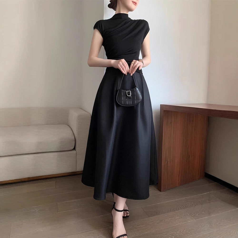 Damen Elegantes Maxikleid mit tailliertem Schnitt Shop Nory