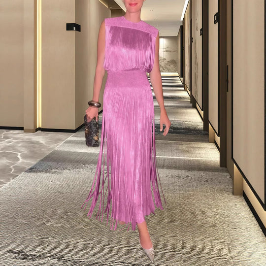Damen Elegantes Abendkleid mit schwingendem Saum