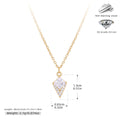 Damen Halskette mit diamantförmigem Anhänger und funkelnden Zirkonia Shop Nory