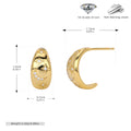 Damen Ohrhänger mit gestanztem Mond- und Sternenmotiv aus 925 Sterling Silber Shop Nory
