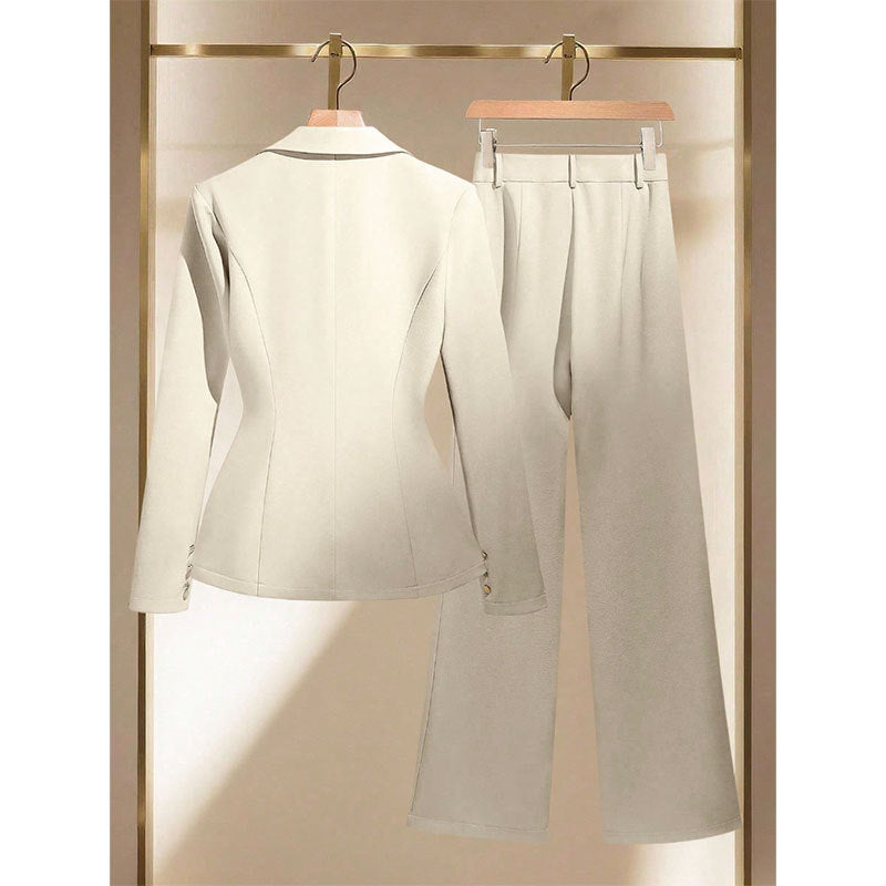 Damen Elegantes Blazer- und Hosen-Set Shop Nory