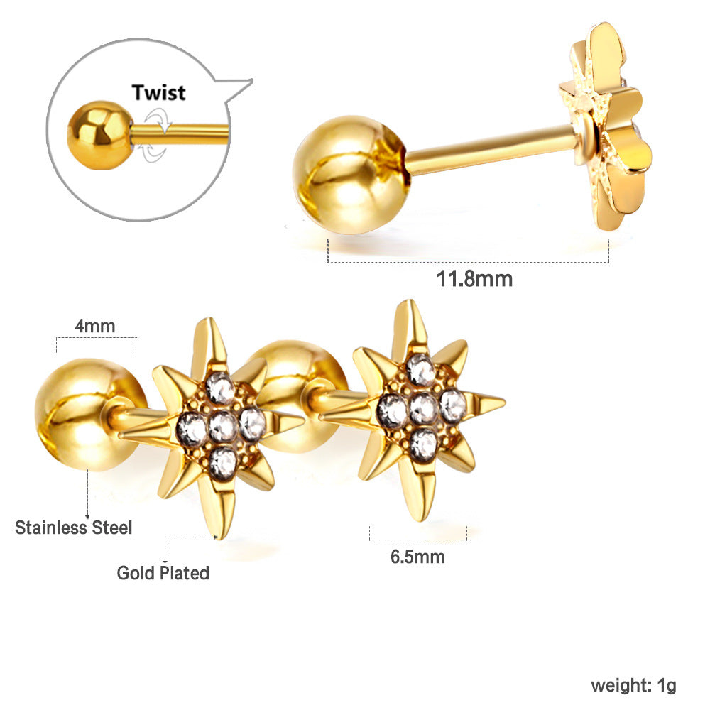 Damen Ohrstecker im schmetterlingsförmigen Design Shop Nory