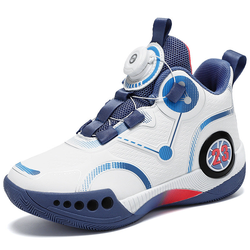 Unisex Futuristische City-Sneaker mit Drehmechanik-Verschluss, gepolsterter Fersenstütze und gedämpfter Wabensohle Shopy Nory