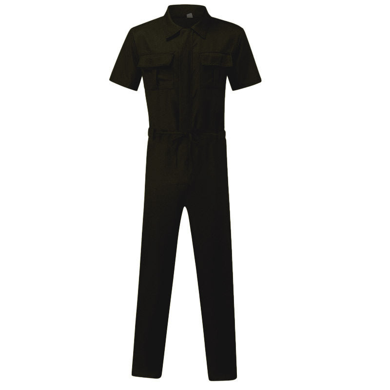 Damen Overall mit praktischen Taschen und elastischem Bund