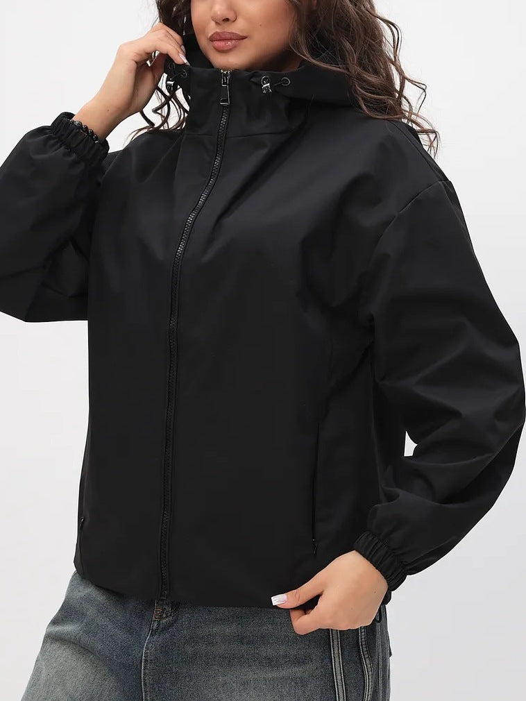 Damen Leichte Freizeitjacke mit Kapuze