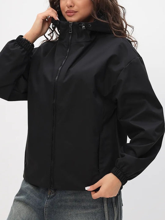 Damen Leichte Freizeitjacke mit Kapuze