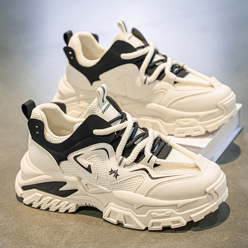 Damen sportliche Chunky Sneakers mit rutschfester Sohle und atmungsaktivem Obermaterial