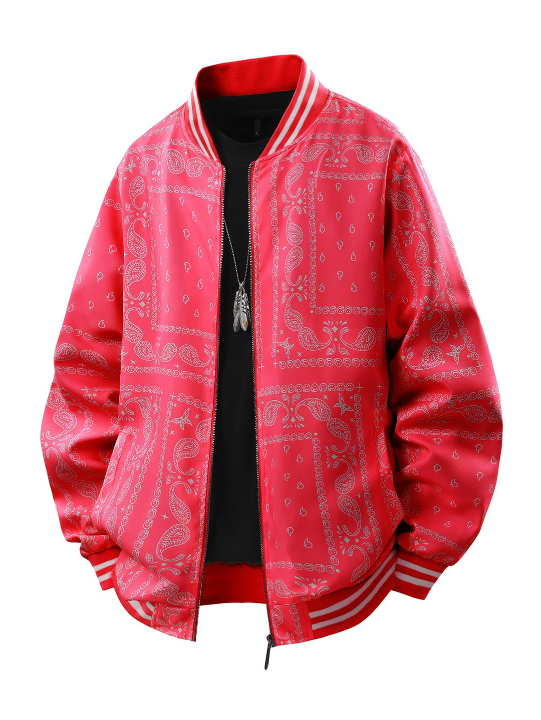Herren Coole Bomberjacke mit Paisleymuster Shop Nory