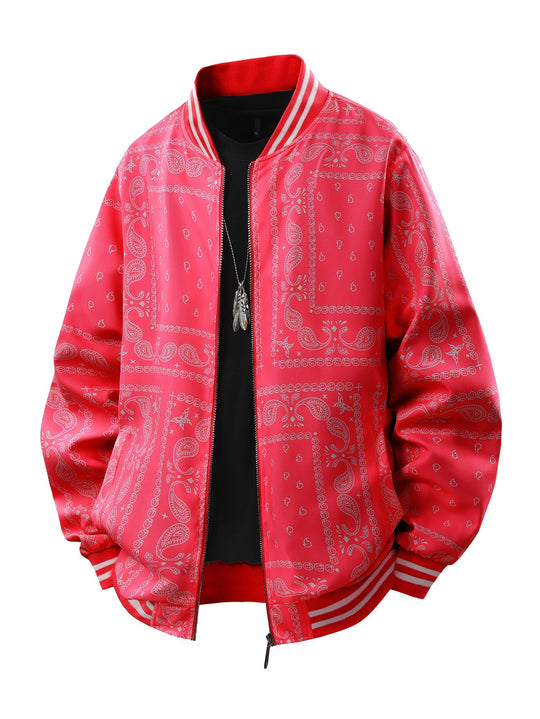 Herren Coole Bomberjacke mit Paisleymuster Shop Nory