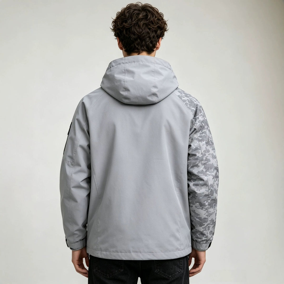 Herren Modische Funktionsjacke mit Kapuze