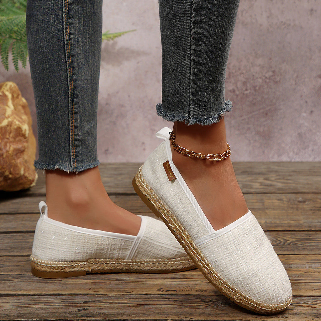 Damen Espadrilles mit rutschfester Sohle und anatomischem Fußbett