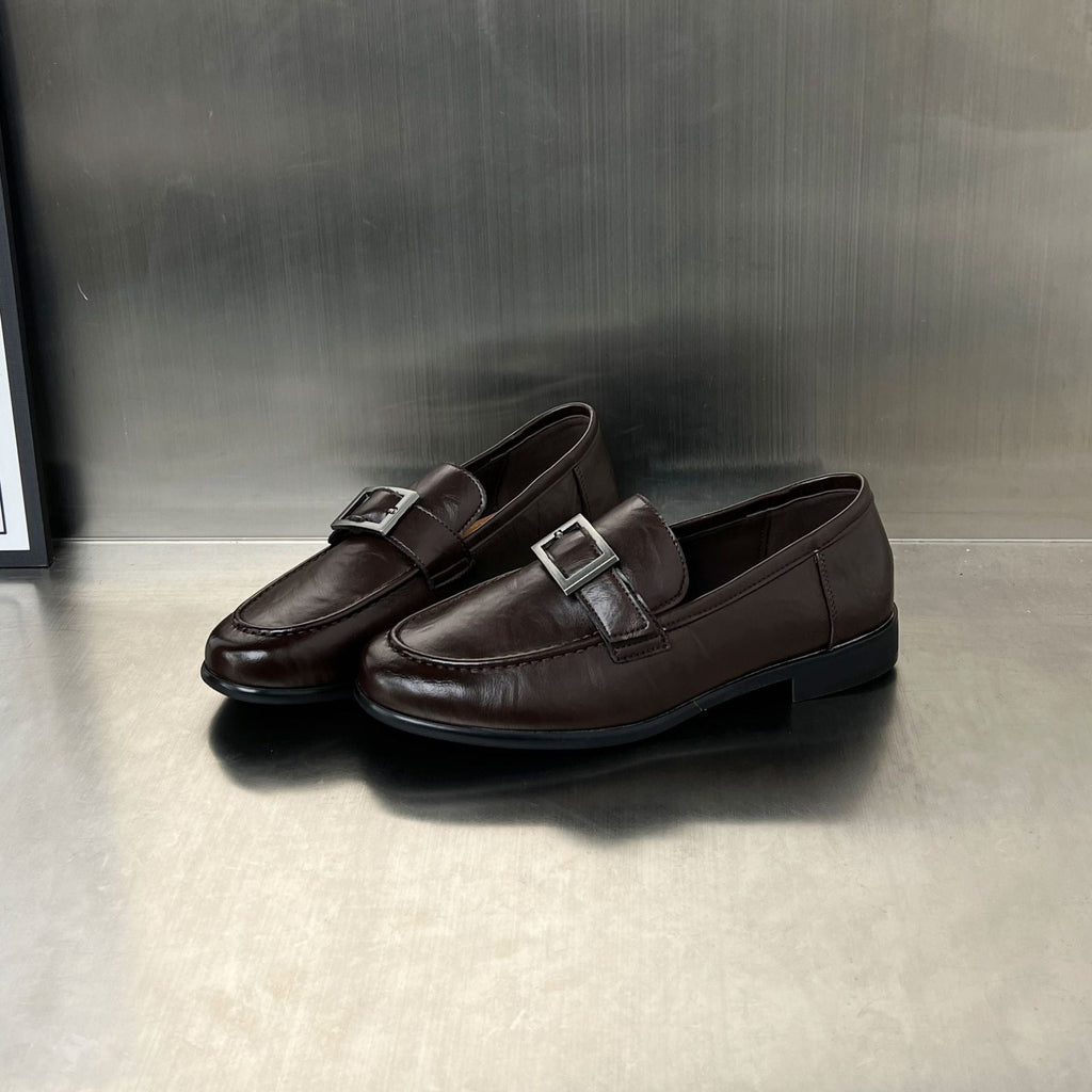 Damen elegante Mokassins mit modischer Schnallenverzierung