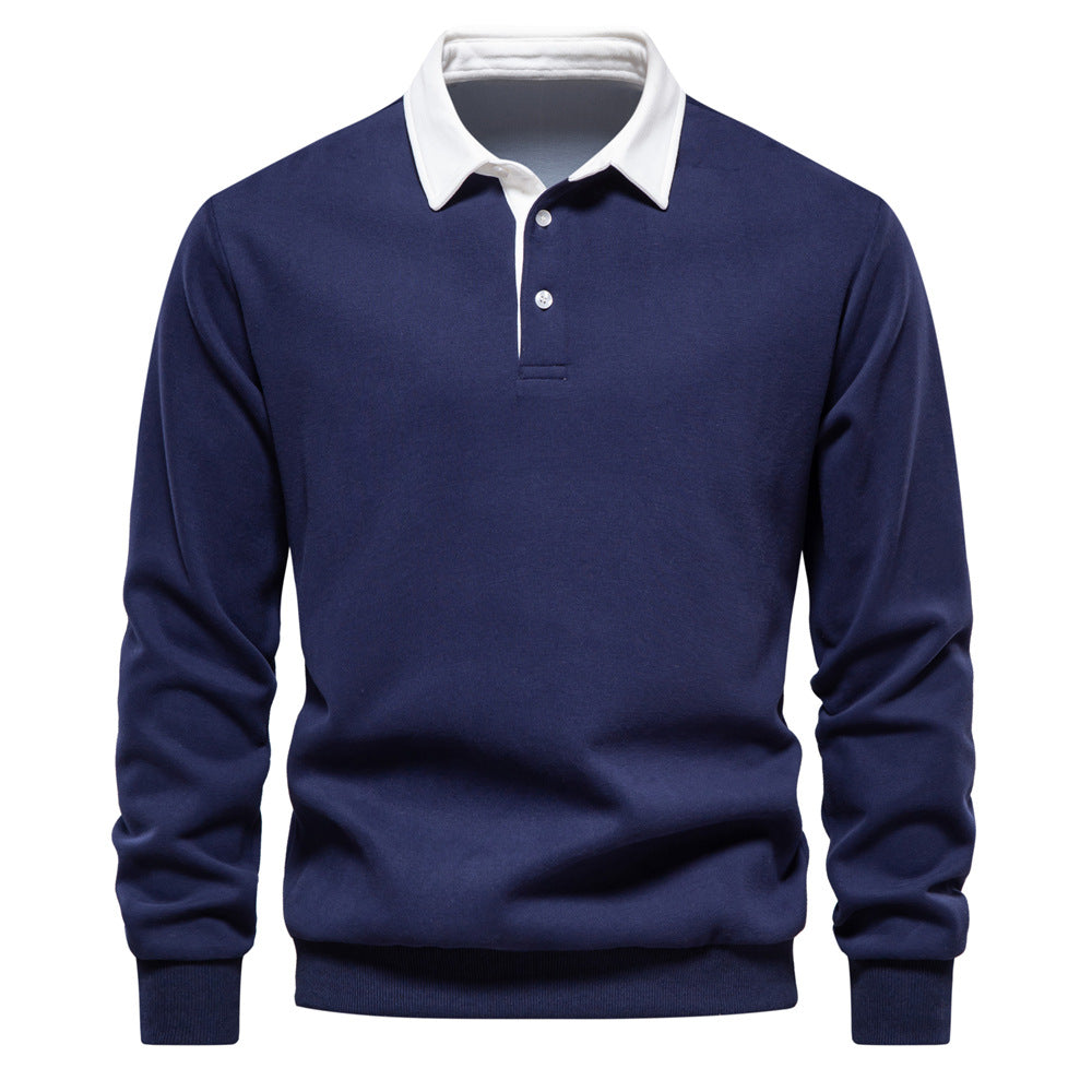 Herren Poloshirt mit kontrastierendem Kragen