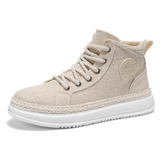 Damen sportive High-Top Sneakers mit elastischen Einsätzen und trendigem Obermaterial Shopnory