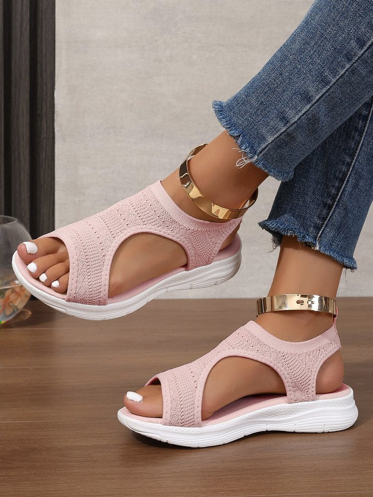 Damen Atmungsaktive Sport-Sandalen mit elastischem Obermaterial und rutschfester Sohle