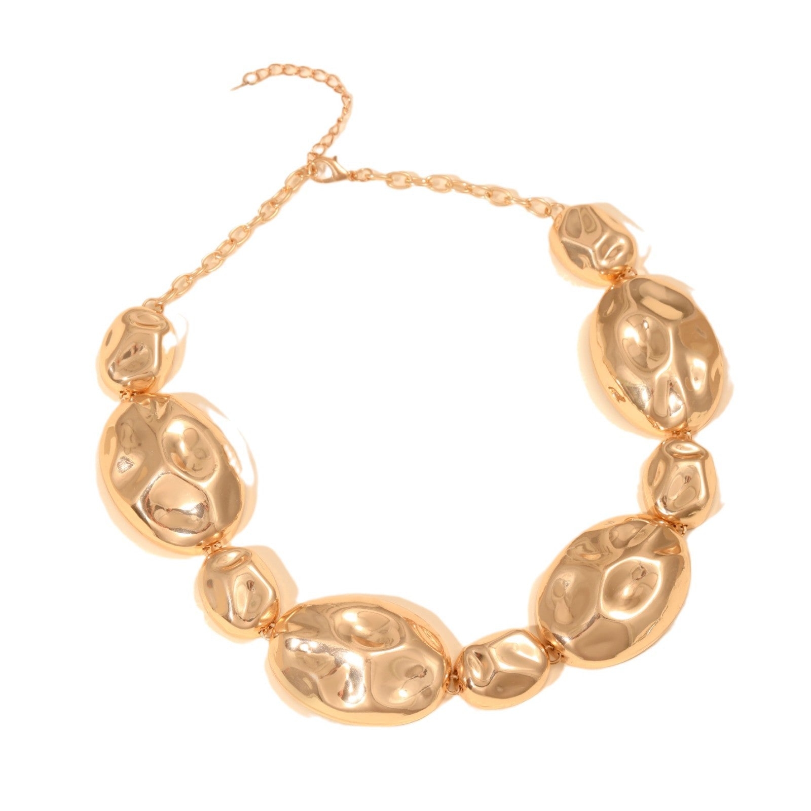 Damen Statement-Halskette mit skulpturalen, geschwungenen Elementen Shop Nory