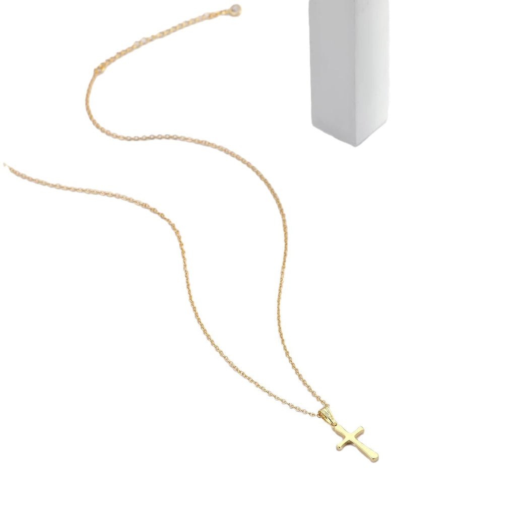 Damen Halskette mit kreuzförmigem Anhänger und mehrlagigem Design Shop Nory