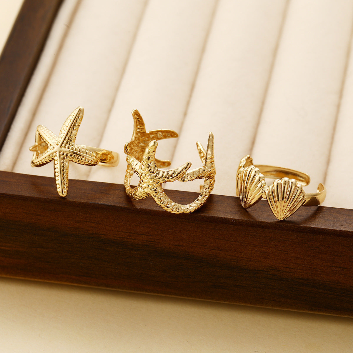 Damen Ring-Set mit maritimen Motiven und kunstvollen Details Shop Nory