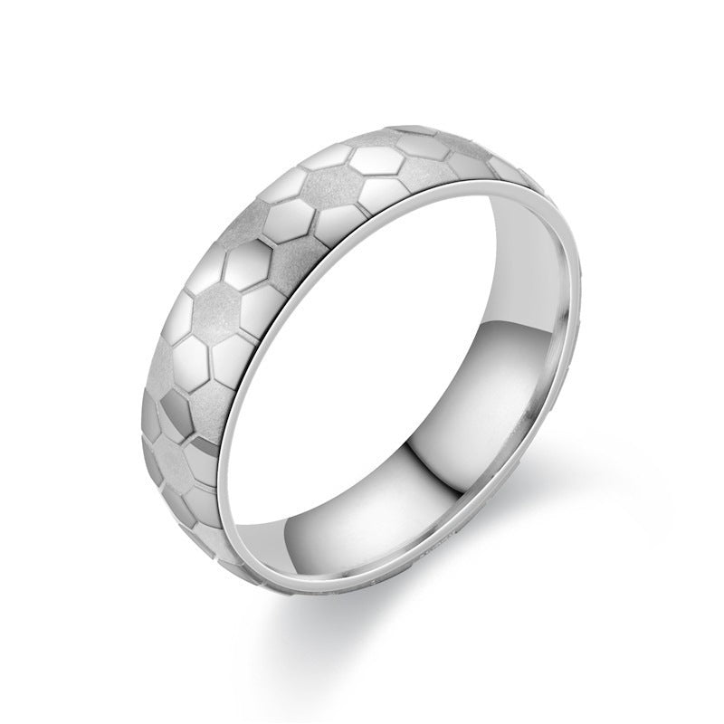 Herren Ring mit kunstvollem Bienenwabenmuster Shop Nory