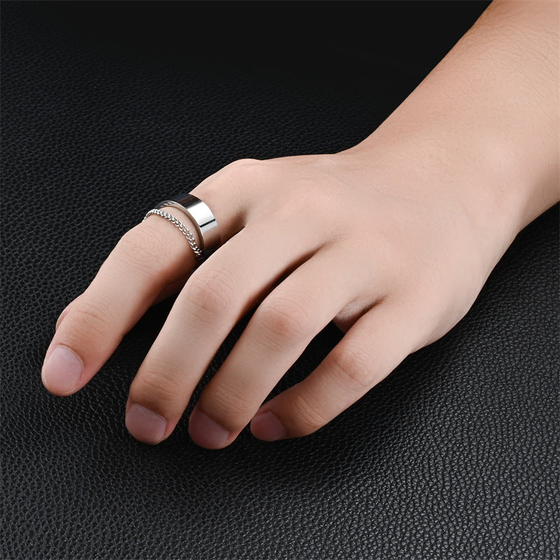 Herren Ring mit innovativem Kettenanhänger Shop Nory